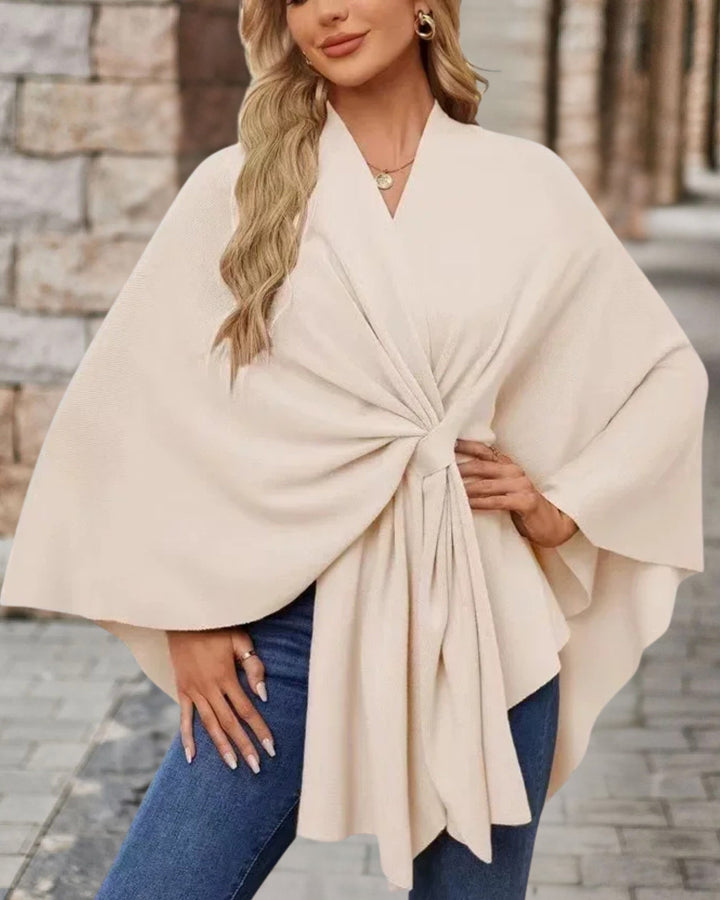 Ponchoen set fra siden