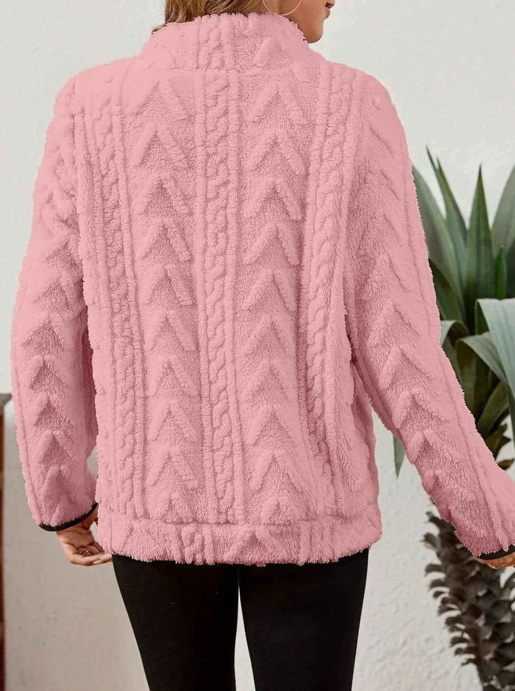 Pink fleecepullover set bagfra