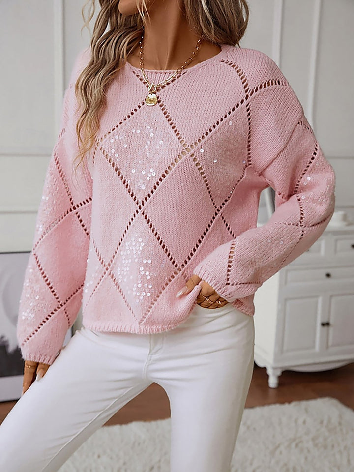 Striktrøje i to farver