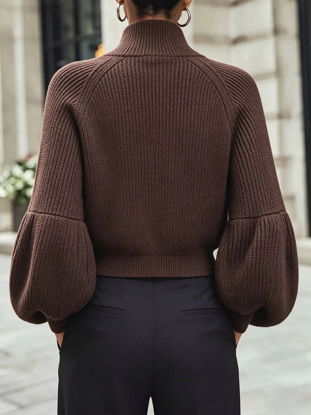 Brun cropped cardigan set bagfra