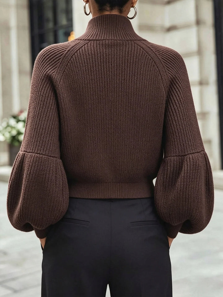 Brun cropped cardigan set bagfra