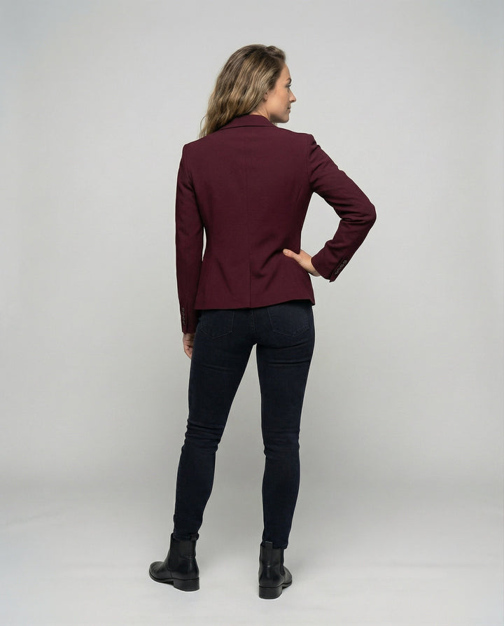 Taljeret Blazer Dame med To Knapper og Reverskrave - billede 5
