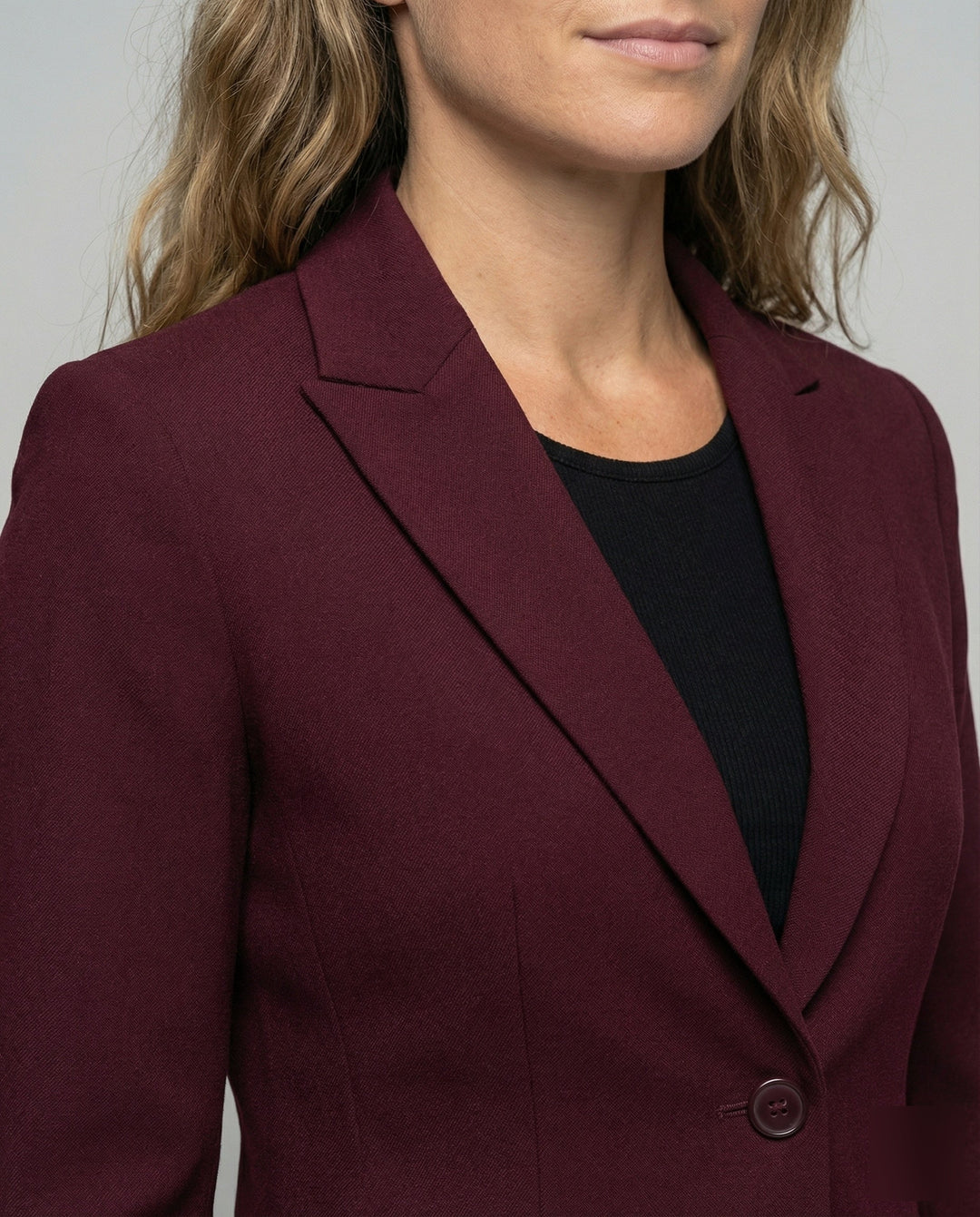Taljeret Blazer Dame med To Knapper og Reverskrave - billede 4